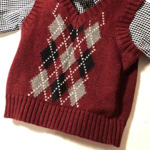 Shirt and Sweater Vest 2 piece